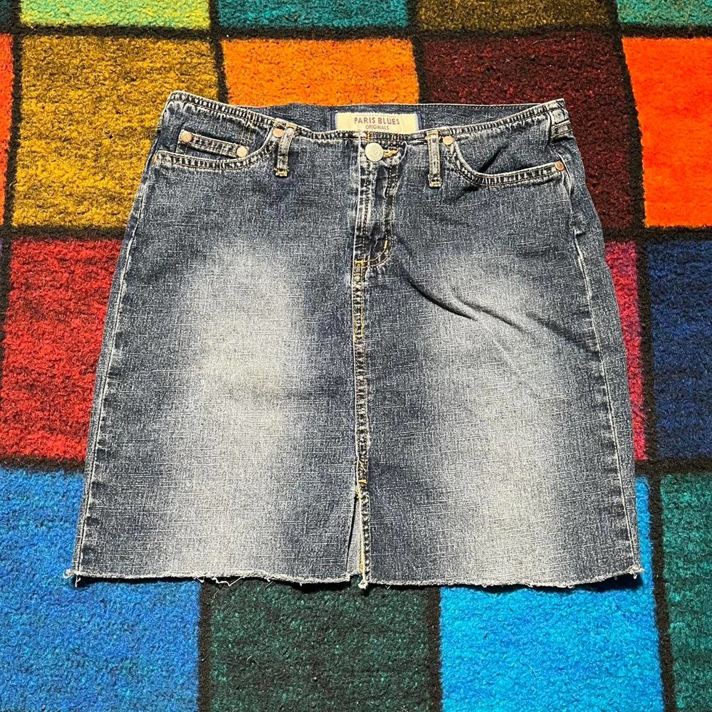 Vintage 90’s Paris Blues Low Rise Denim Skirt